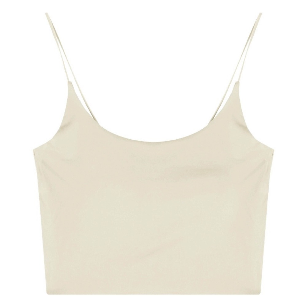 【7-ELEVEN門市團購】冰絲一體式帶胸墊美背背心 透氣免穿內衣小可愛 親膚細肩帶胸墊背心 涼感舒適內搭【B182】-規格圖9