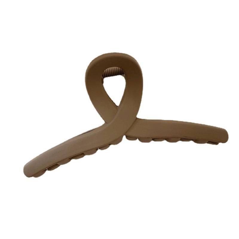 【Helena】磨砂交叉鯊魚夾 抓夾 大號抓夾 髮飾 霧面抓夾 夾子 鯊魚夾 盤髮夾 固定頭髮夾子【D75】-細節圖7