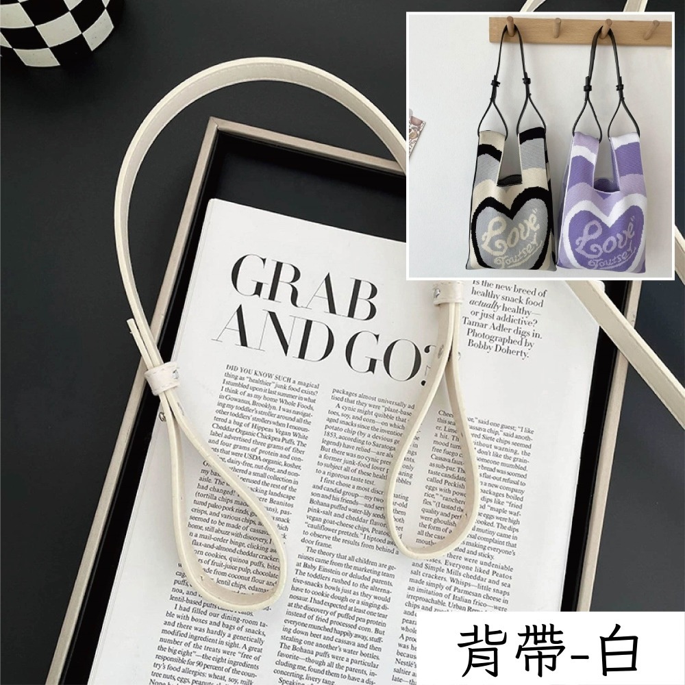 【Helena】針織毛線手提包 購物袋 便當袋 手腕包 印花小包 摺疊收納方便攜帶小提袋 單肩包 女包【D74】-規格圖11