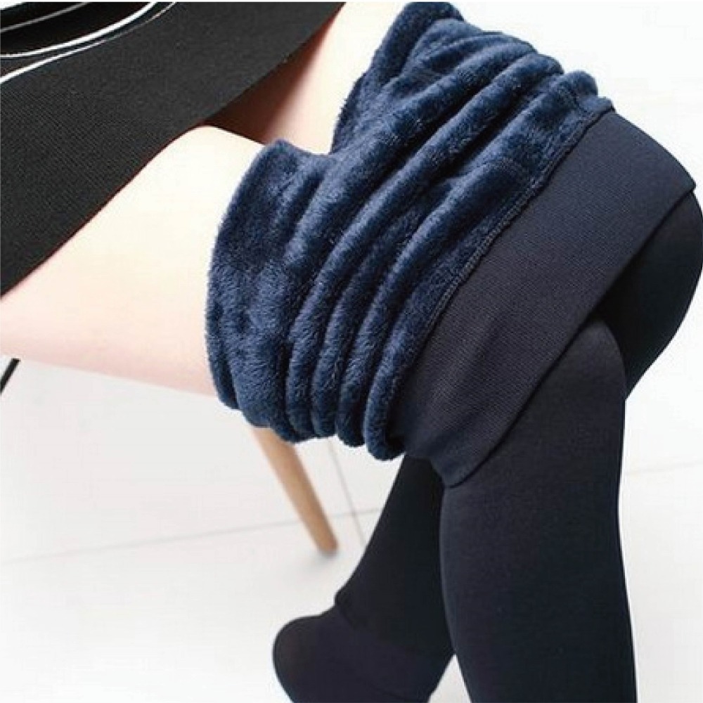 【海麗娜】珍珠絨打底褲 保暖褲 踩腳褲襪 發熱褲 內刷毛長褲 九分褲 加絨加厚顯瘦百搭內搭褲 褲子女 【D98】-規格圖9