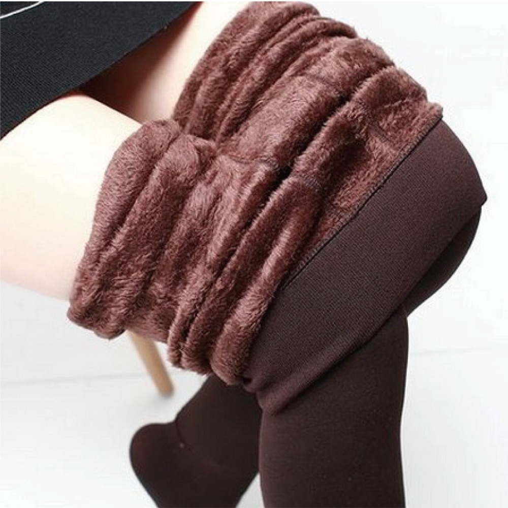 【Helena】珍珠絨打底褲 保暖褲 踩腳褲襪 發熱褲 內刷毛長褲 九分褲 加絨加厚顯瘦百搭內搭褲 褲子女 【D98】-規格圖9