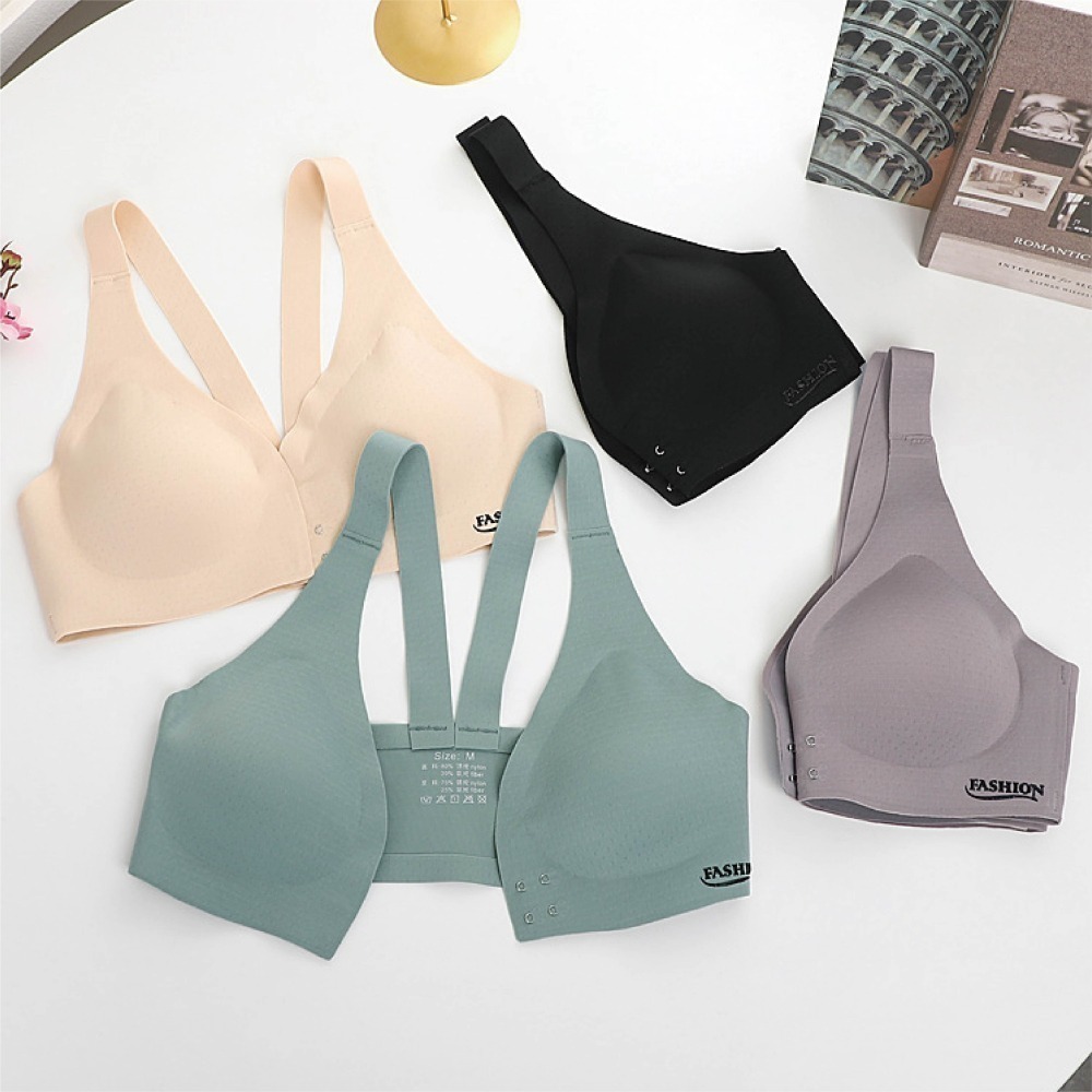 【限時購】【海麗娜】兩件組前扣式無痕涼感內衣 (一件無法接單，請以2的倍數下單) 無鋼圈美背內衣【 B166】-細節圖7