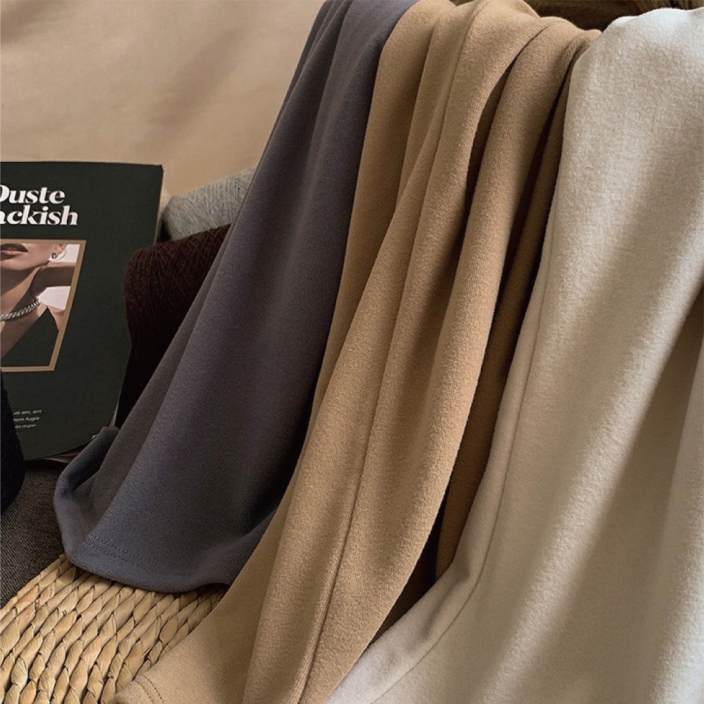 【海麗娜】雙面磨毛半高領內搭長袖 打底衫 內搭保暖 衛生衣 長袖t恤 秋冬季 上衣女 女裝【A2240】-細節圖7