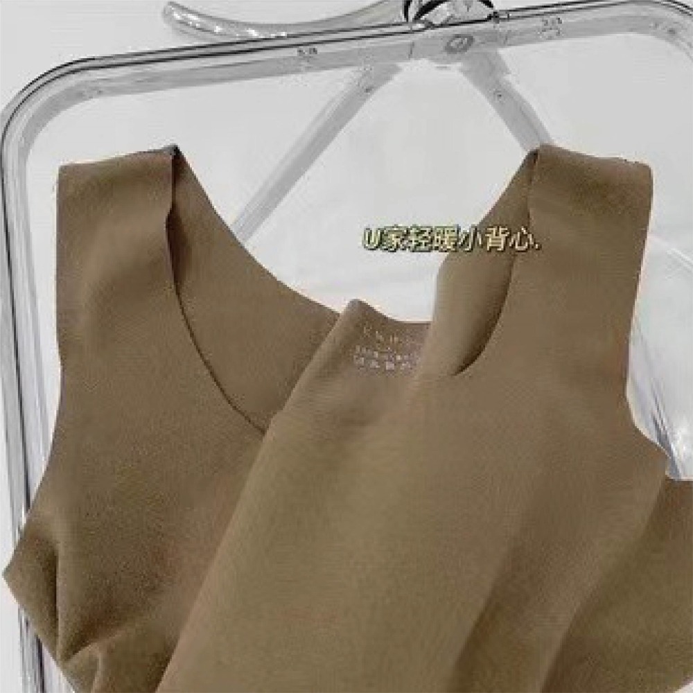 【Helena】雙面德絨U領暖暖背心 保暖內衣 發熱衣 海鷗領 磨毛背心 小可愛 韓版圓領背心 上衣女【A2226】-規格圖9