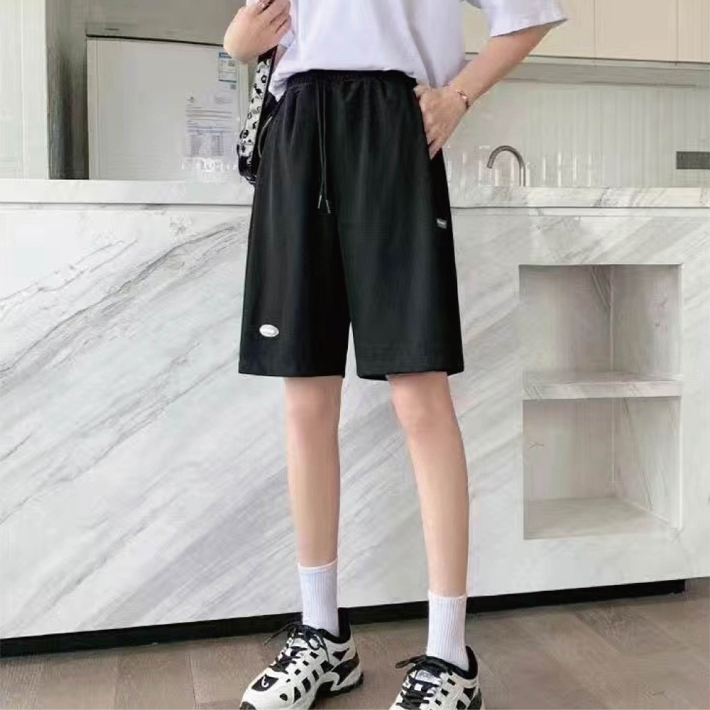 【限時購】【海麗娜】冰絲運動五分短褲 顯瘦闊腿冰絲長褲 (一件無法接單，請以2的倍數下單)-細節圖6