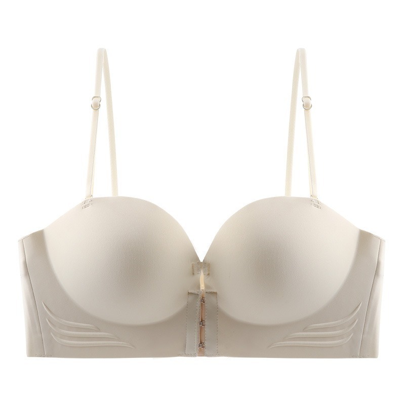 【HELENA】前扣式聚攏內衣 小胸內衣 平口內衣 小胸變大 收副乳 無痕無鋼圈防走光美背內衣 內衣女【S17】-規格圖9