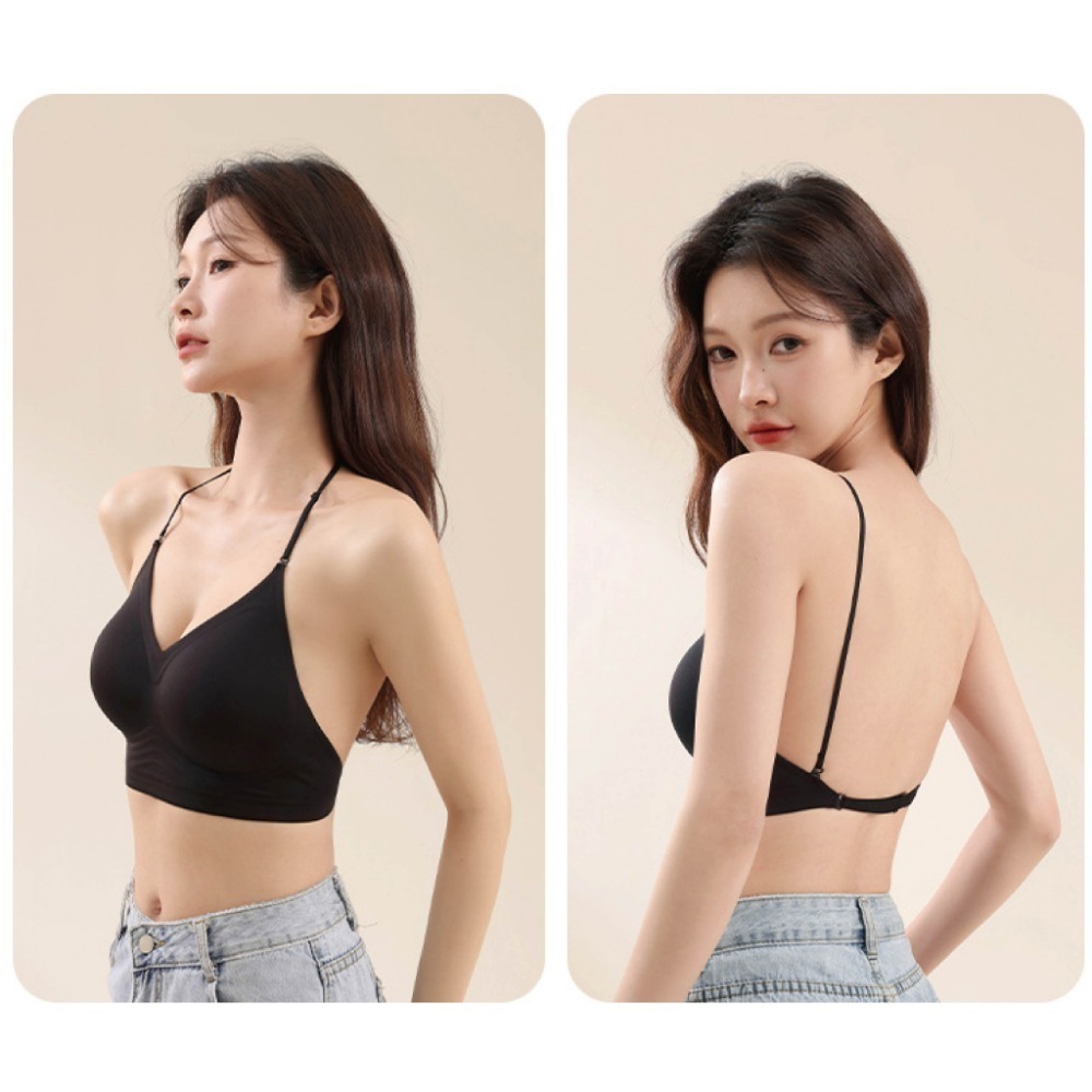 【限時購】【海麗娜】粉底液內衣 大U美背內衣 小胸聚攏 吊帶美背 固定杯 隱形無痕內衣【S18】-規格圖10