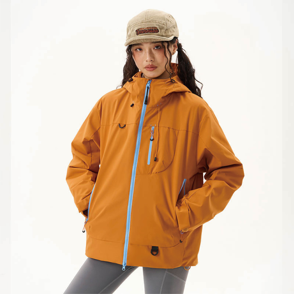 【Helena】衝鋒衣外套 防風外套 登山服 連帽外套 防水 可拆卸風衣 三合一外套 女裝 外套女【A2277】-細節圖3