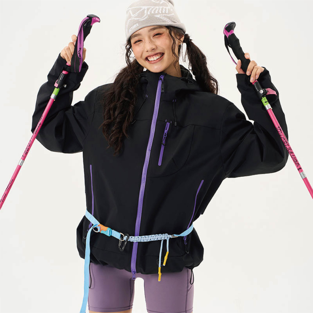 【Helena】衝鋒衣外套 防風外套 登山服 連帽外套 防水 可拆卸風衣 三合一外套 女裝 外套女【A2277】-細節圖6