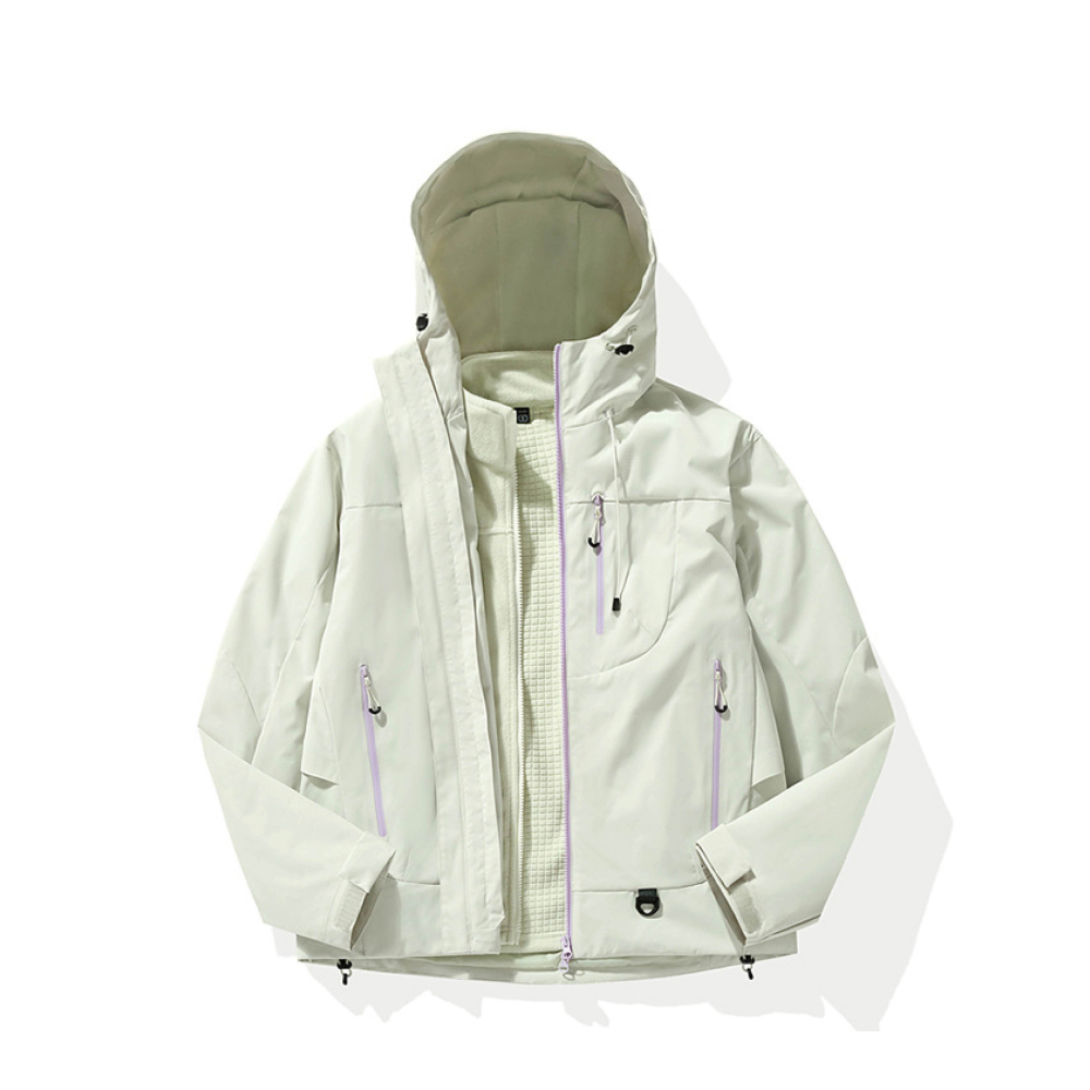 【Helena】衝鋒衣外套 防風外套 登山服 連帽外套 防水 可拆卸風衣 三合一外套 女裝 外套女【A2277】-細節圖8