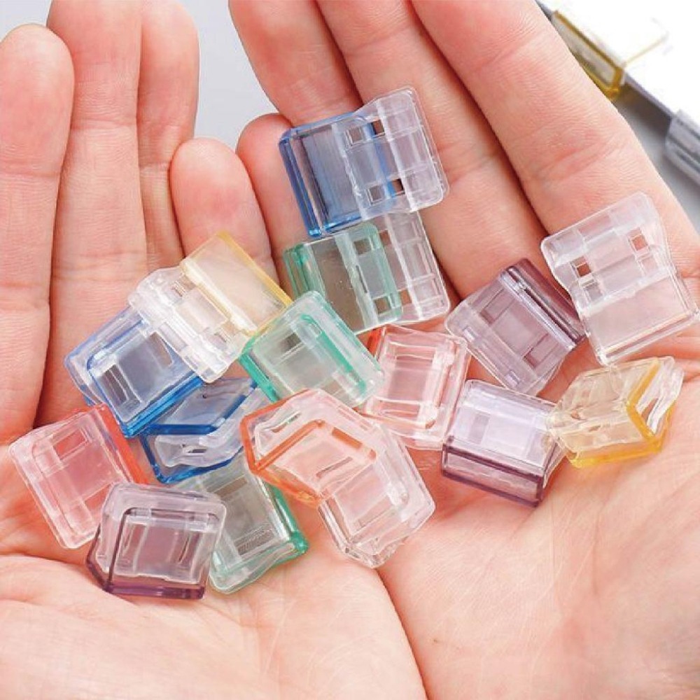 【海麗娜】糖果色推推夾 無痕推推夾 萬用推推夾 推夾器 固定夾 票據夾 文件夾子 文件收納 小夾子 生活小物【P10】-細節圖7