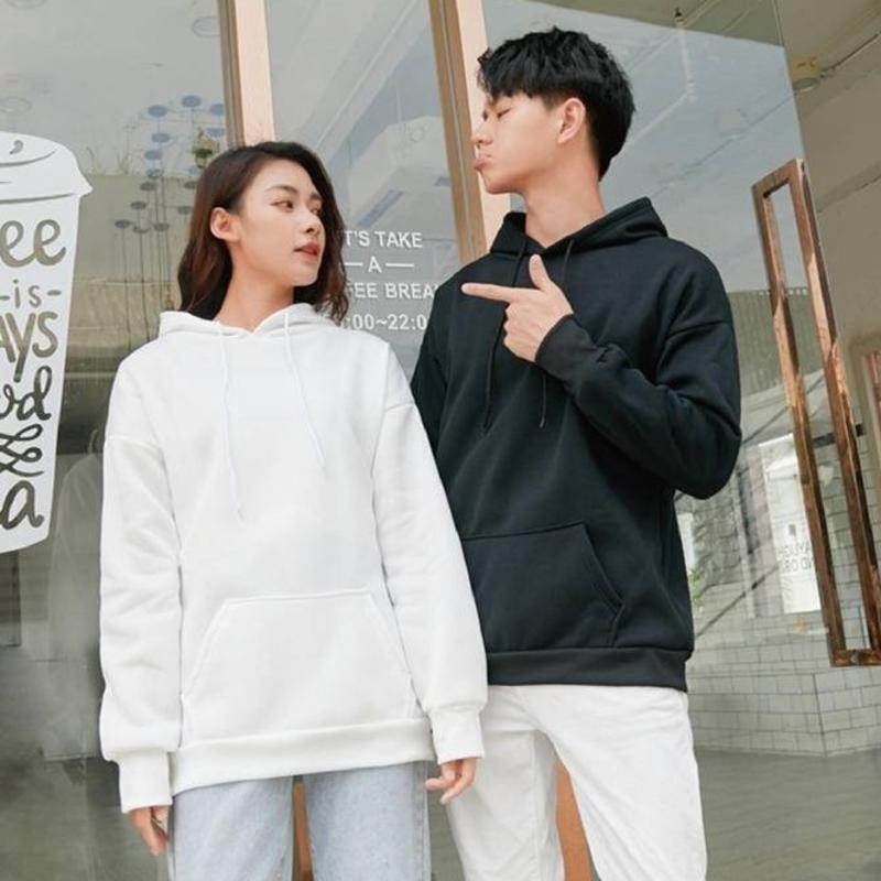 【海麗娜】韓版加絨連帽衛衣 學生衛衣 長袖上衣 帽T T恤 多色寬鬆慵懶風大碼下半身失蹤衛衣 上衣女【A24】-細節圖3