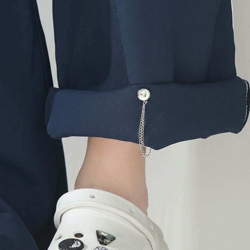 【海麗娜】衣服磁吸固定夾 褲子可拆收腰扣 鍊條固定扣 防拖地神器 褲腳夾 釦子 袖口免縫調節可調免釘磁釦 【D143】-細節圖3