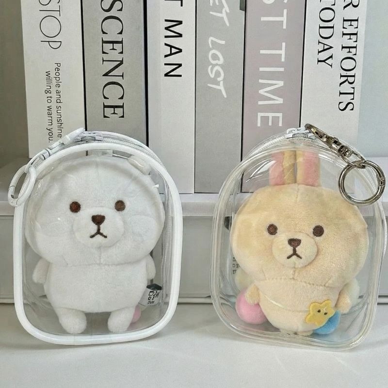 【海麗娜】10cm娃透明遛娃包 吊飾公仔娃包 娃娃盲盒痛包 曬娃包 外出包 娃娃收納公仔收納展示防塵掛件 【D147】-細節圖7