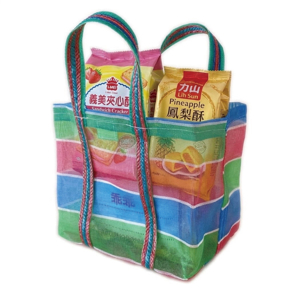 【海麗娜】茄芷袋 臺灣 lv 買菜袋子 便當袋 尼龍袋 阿嬤袋 復古手提袋 嘎機【F21】-細節圖6