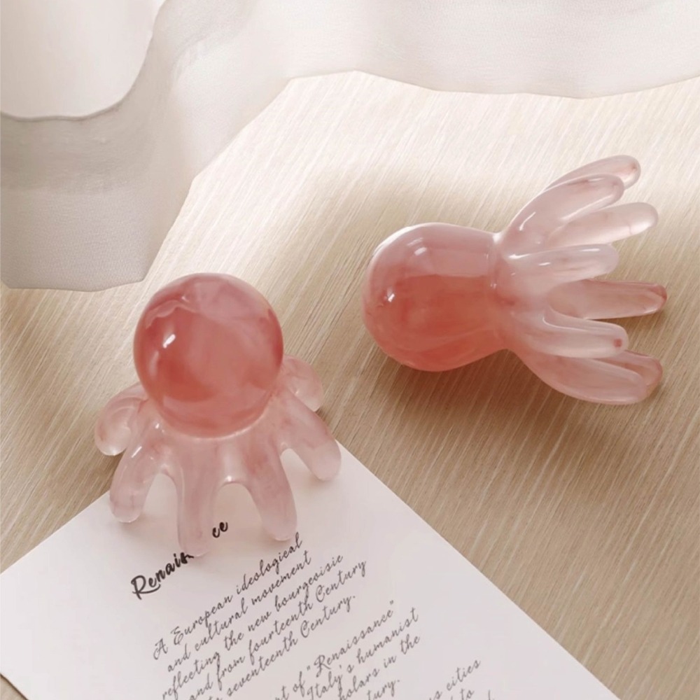 【海麗娜】章魚按摩梳 頭皮按摩 章魚按摩器 八爪梳子 按摩神器 多功能按摩梳 減壓梳 生活小物【D138】-細節圖5