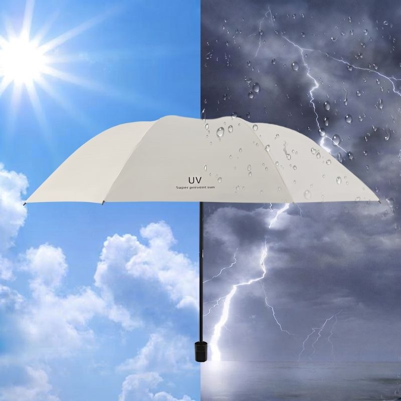 【海麗娜】抗uv折疊雨傘 防曬黑膠陽傘 遮陽傘 晴雨兩用傘 摺疊傘 口袋傘 折傘 黑膠傘 迷你傘 雨傘折疊【D195】-細節圖5