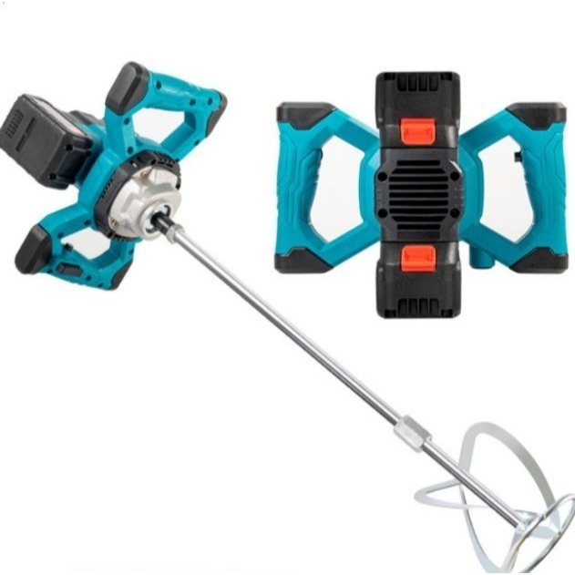 雙插槽鋰電水泥攪拌機 通用類牧田21V款 4.0AH~5.0AH /鋰電方向盤款攪拌機/鋰電手持混泥土攪拌機-細節圖7