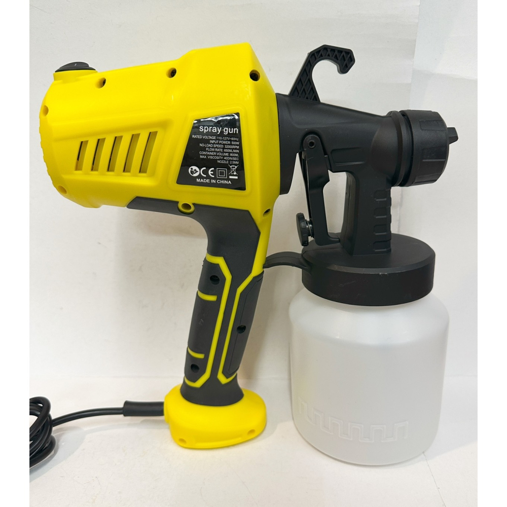 110V大功率全自動噴槍 三色 /500W高壓電動噴漆槍/家用 霧化 牆面噴漆/便攜式電動噴槍/小型噴塗機/消毒噴槍-細節圖4