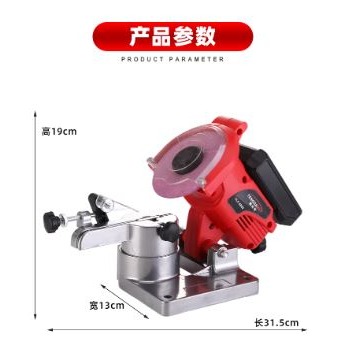 鋰電磨鏈機 通用牧田18V插腳 充電式桌上型磨鏈機 鋰電台式磨鏈機 鏈條打磨機(不含電池)-細節圖8