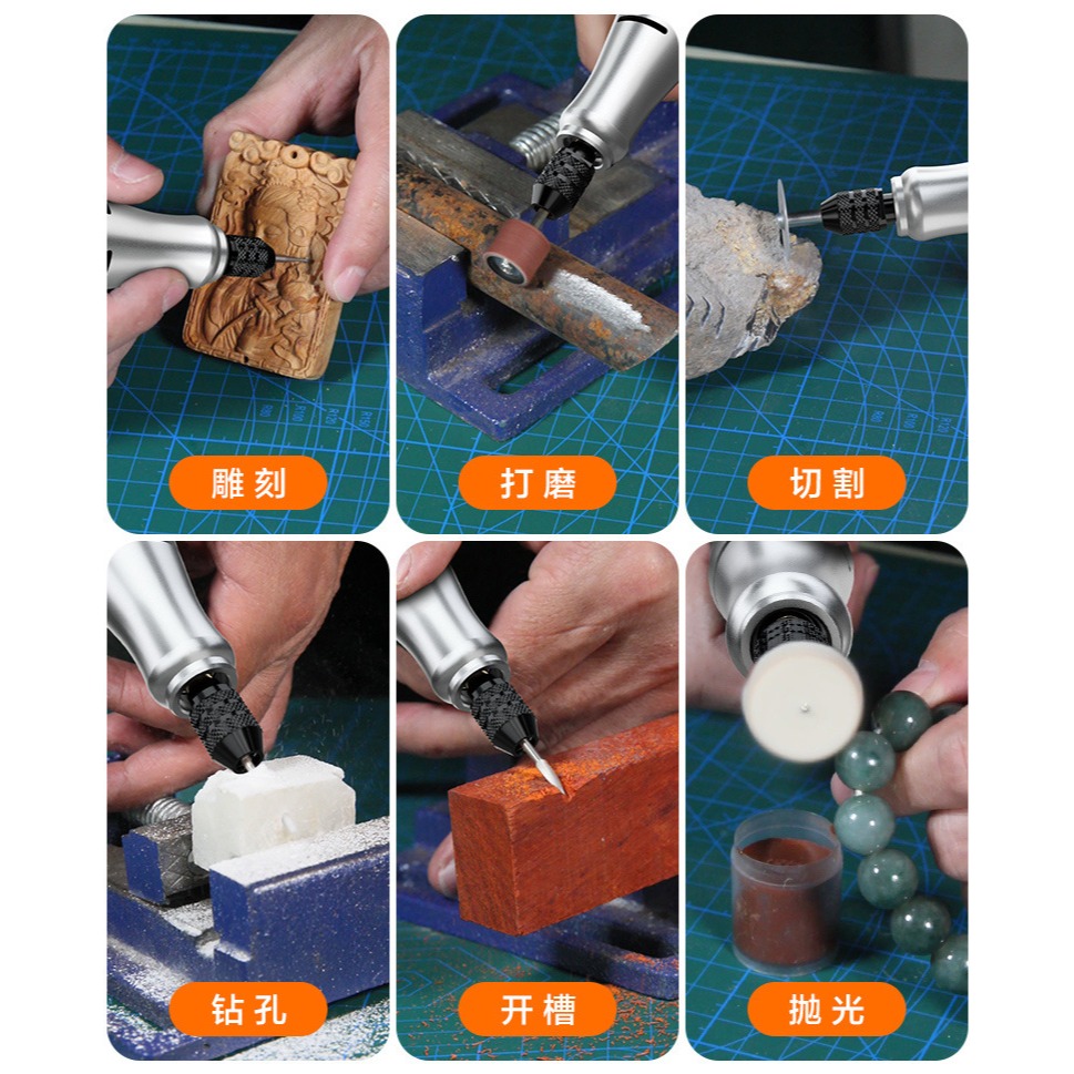 鋰電小電磨 通用牧田款18V插腳 / 介面鋁合金機身 / 可正反轉無段調速 / DIY迷你電鑽(不含電池)-細節圖6