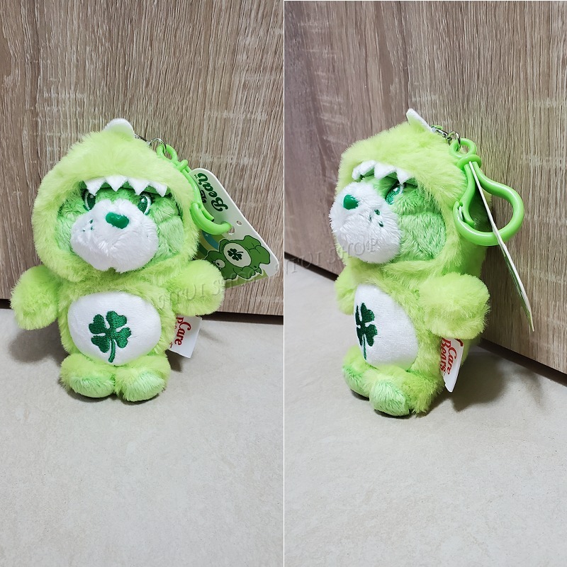 【NIUI SHOP】彩虹熊 吊飾 Care Bears 恐龍裝扮 垂耳兔款 兔耳裝 鑰匙圈【16cm】正版雷標 A1-細節圖4