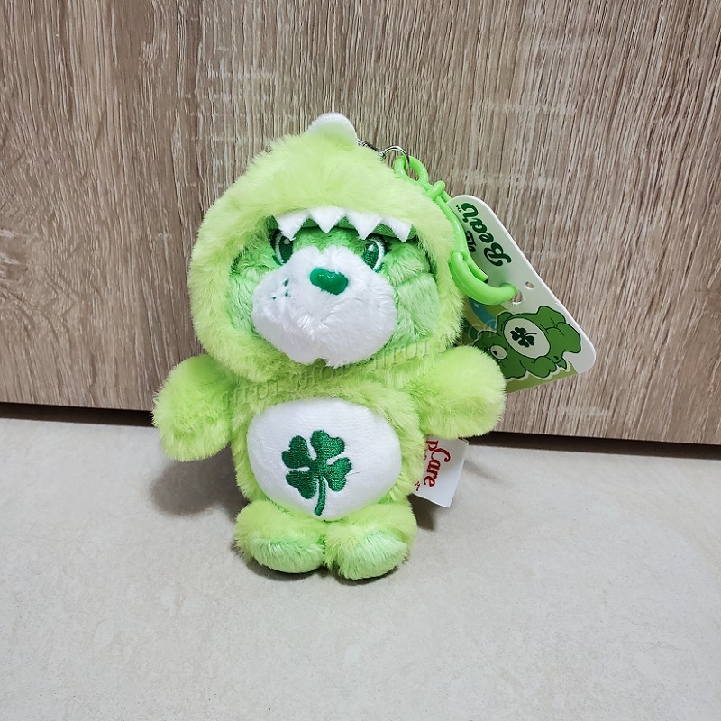 【NIUI SHOP】彩虹熊 吊飾 Care Bears 恐龍裝扮 垂耳兔款 兔耳裝 鑰匙圈【16cm】正版雷標 A1-規格圖8