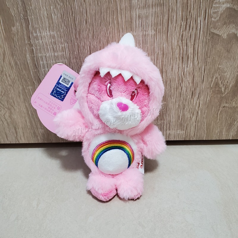 【NIUI SHOP】彩虹熊 吊飾 Care Bears 恐龍裝扮 垂耳兔款 兔耳裝 鑰匙圈【16cm】正版雷標 A1-規格圖8