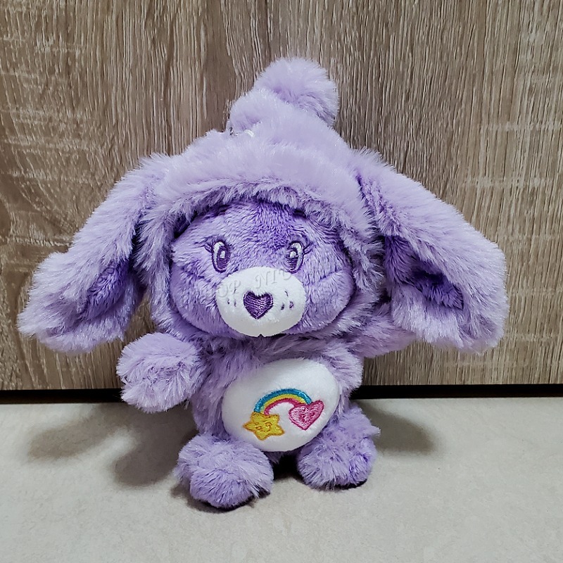 【NIUI SHOP】彩虹熊 吊飾 Care Bears 恐龍裝扮 垂耳兔款 兔耳裝 鑰匙圈【16cm】正版雷標 A1-規格圖8