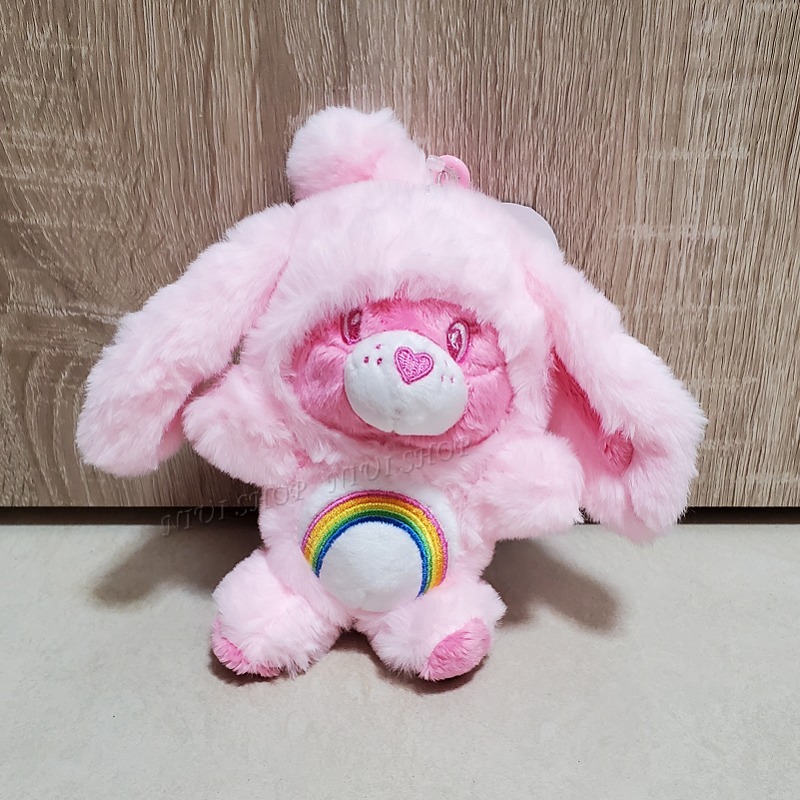 【NIUI SHOP】彩虹熊 吊飾 Care Bears 恐龍裝扮 垂耳兔款 兔耳裝 鑰匙圈【16cm】正版雷標 A1-規格圖8