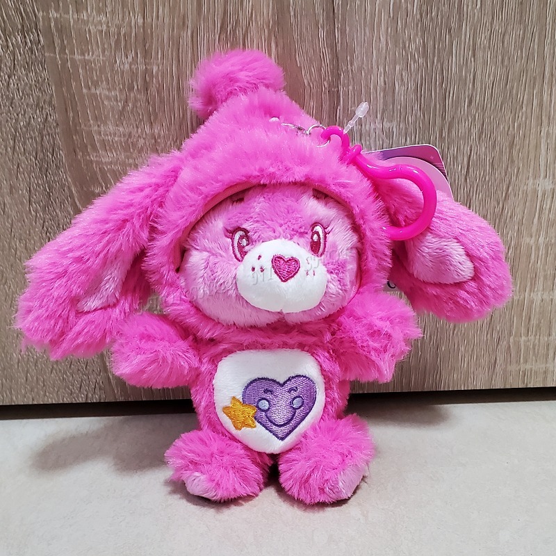 【NIUI SHOP】彩虹熊 吊飾 Care Bears 恐龍裝扮 垂耳兔款 兔耳裝 鑰匙圈【16cm】正版雷標 A1-規格圖8