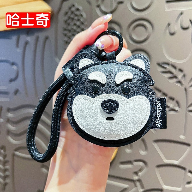 【NIUI SHOP】吊飾 鑰匙圈 吊牌 皮革鑰匙圈 貓咪 哈士奇 卡皮巴拉 立體皮革吊飾 皮革掛件 高質感手作 A1-規格圖7