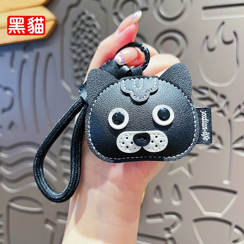 【NIUI SHOP】吊飾 鑰匙圈 吊牌 皮革鑰匙圈 貓咪 哈士奇 卡皮巴拉 立體皮革吊飾 皮革掛件 高質感手作 A1-規格圖7