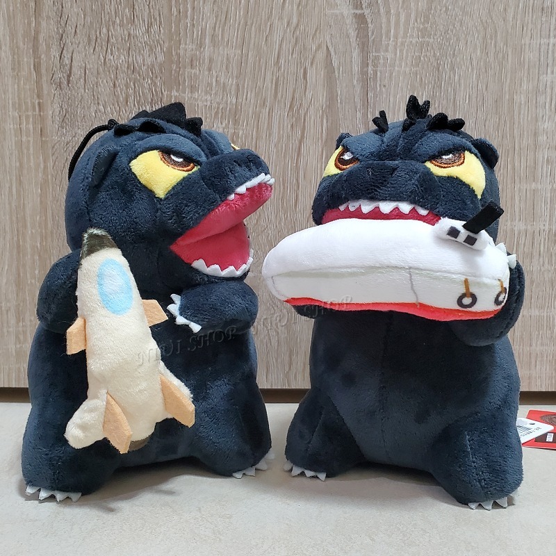 【NIUI SHOP】哥吉拉 Q版哥吉拉 拉頓 娃娃 抱枕 頸枕【6-16吋】千禧款 暴龍 U型枕 哥吉拉抱飛機 A1-細節圖4