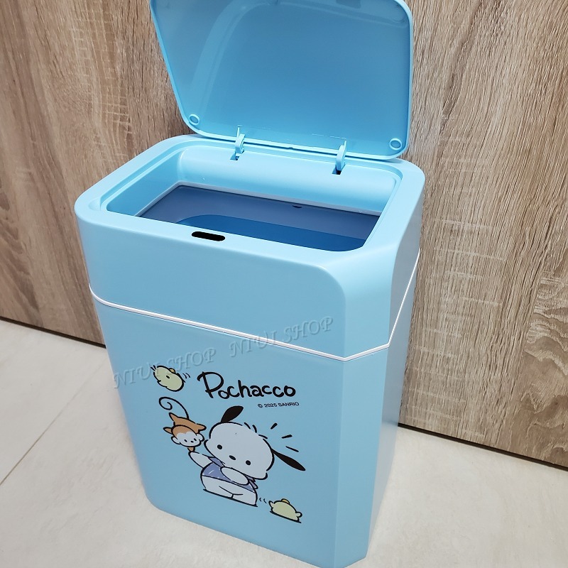 【NIUI SHOP】感應式垃圾桶 帕恰狗 三麗鷗 垃圾筒 12公升【正版授權】自動開啓 感應門垃圾桶 裝電池款 A1-細節圖6