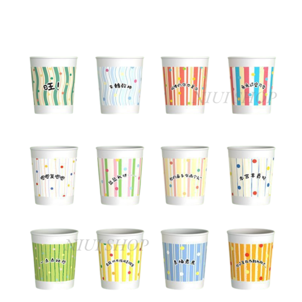 【NIUI SHOP】蠟筆小新環保紙杯50入 12生肖紙杯 慶生活動免洗餐具 一次性免洗杯B1-細節圖3