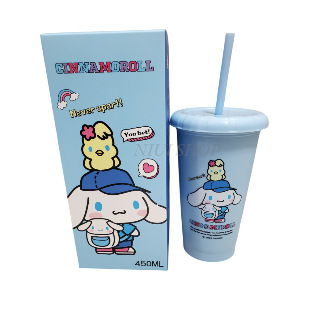 【NIUI SHOP】三麗鷗大耳狗吸管水杯 兒童水杯冷水杯450ml水杯 吸管杯B1-規格圖5