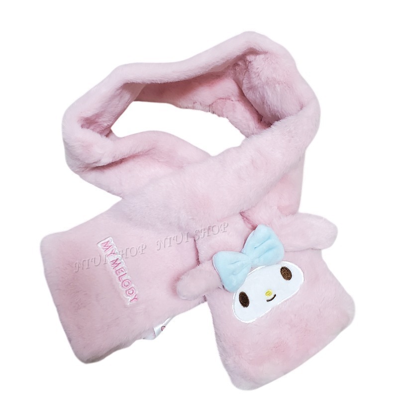 【NIUI SHOP】大耳狗圍巾 美樂蒂 酷洛米 成人圍巾 保暖巾 造型圍巾【正版三麗鷗】冬天保暖 聖誕節禮物 A1-規格圖8