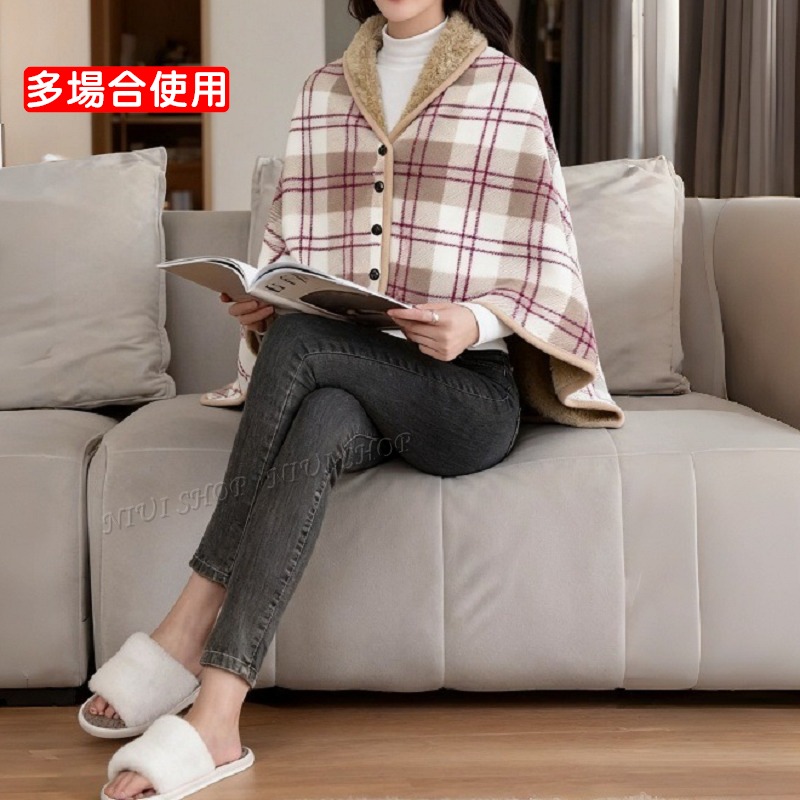 【NIUI SHOP】披肩 午睡毯 披肩毯 絨毛披肩 毛毯 四季毯 多功能披肩毯 日式午睡毯 現貨 A1-細節圖7