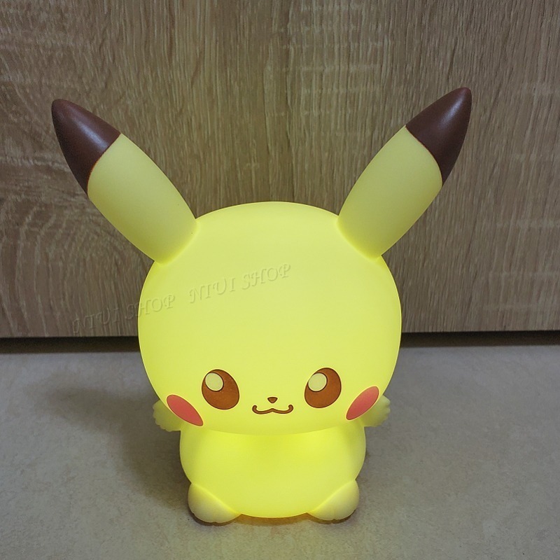 【現貨開發票】日本 寶可夢 皮卡丘 波加曼 拍拍燈 小夜燈 Pokepeace 軟軟發光【麗嬰國際】正版 多美 A1-細節圖9