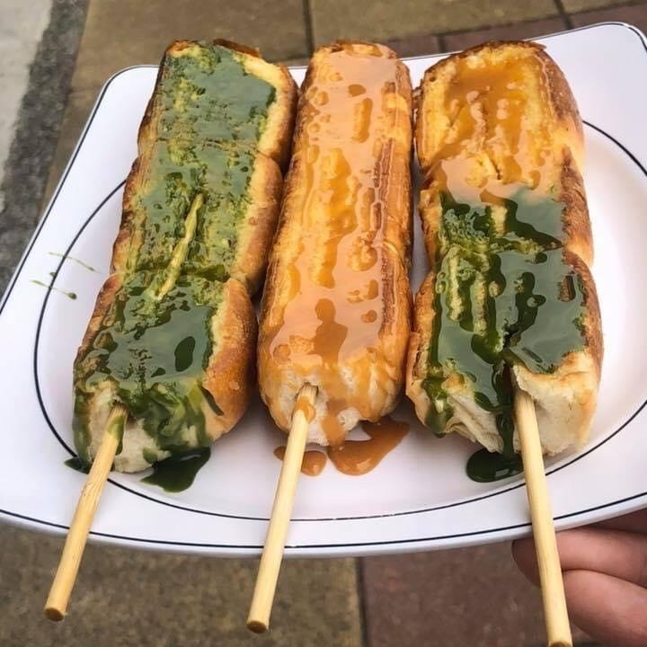 【熱樂煎爆漿乳酪】奶油麵包燒半成品（口味有鹹奶油及大蒜奶油二種）-細節圖4