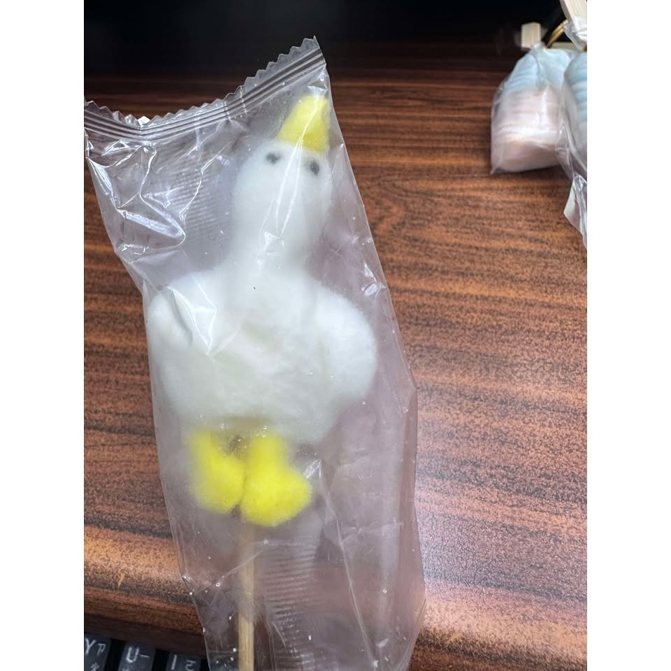 立體趴趴鴨白色棉花糖(這個是棉花糖)-細節圖2
