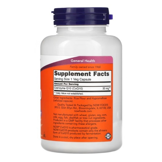 美國代購 NOW Foods 輔酶 Q10 30mg 240顆-細節圖2