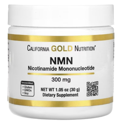 美國代購 California GOLD Nutrition NMN 粉 300 mg，1.05 盎司（30 克）