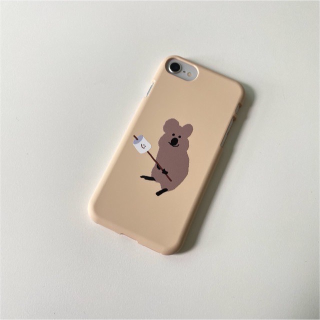 【現貨】Dinotaeng 烤棉花糖quokka手機殼（奶油黃）-細節圖2