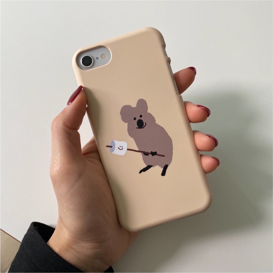 【現貨】Dinotaeng 烤棉花糖quokka手機殼（奶油黃）-細節圖4