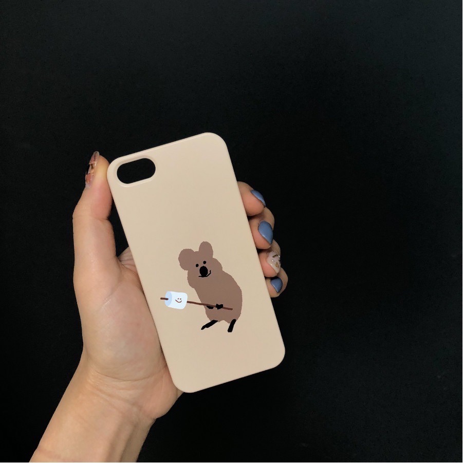 【現貨】Dinotaeng 烤棉花糖quokka手機殼（奶油黃）-細節圖5