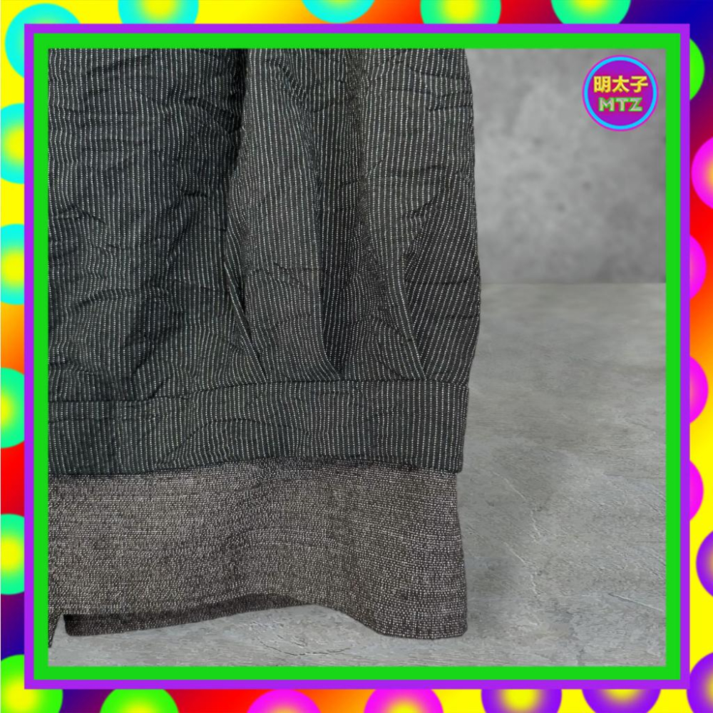 二手 COP COPINE 灰黑配色 輕薄 微挺 拼接 線條 收口 低腰 30 短裙 F724 【明太子 古著應召站】-細節圖3