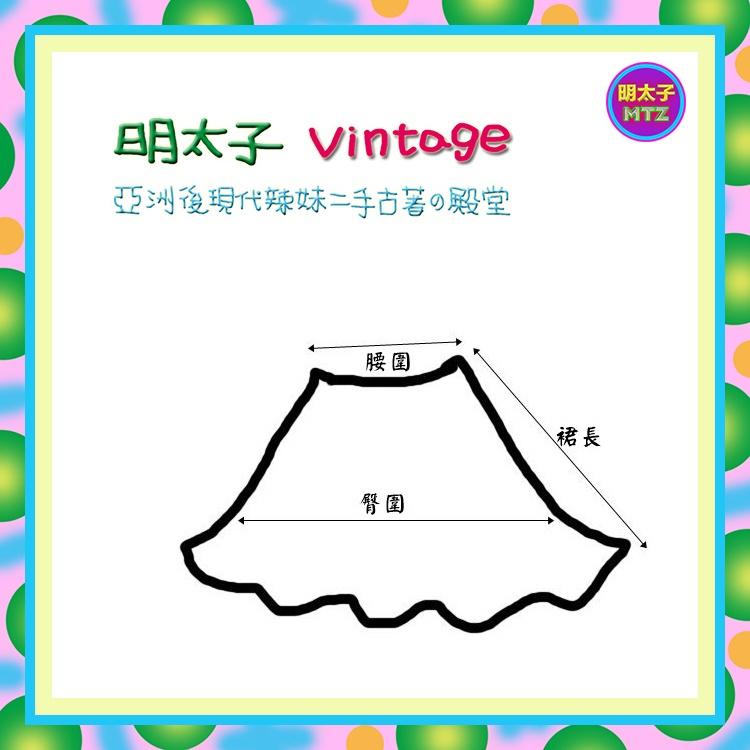 二手 黑藍配色 印花 微彈性 口袋 窄版 迷你 低腰 28 短裙 E824 【明太子 古著應召站】-細節圖4