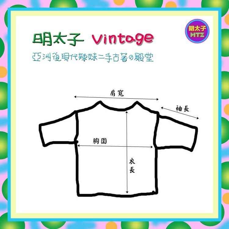二手 橘棕配色 印花 壓縮縐 高彈性 短袖 上衣 E612 【明太子 古著應召站】-細節圖3